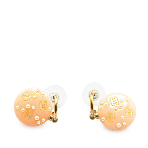 Chanel Pink Plastic earring - Picture 1 of 3